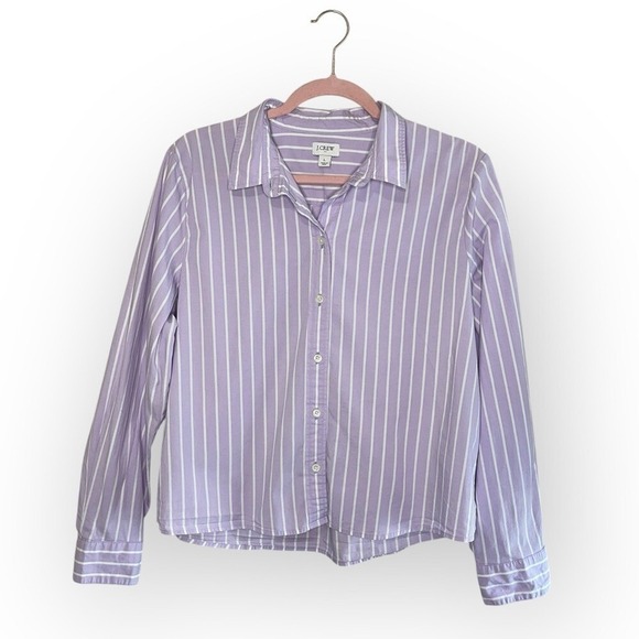 J.CREW Women's Striped Modern Button-Up Shirt, Large‎ - Picture 3 of 7